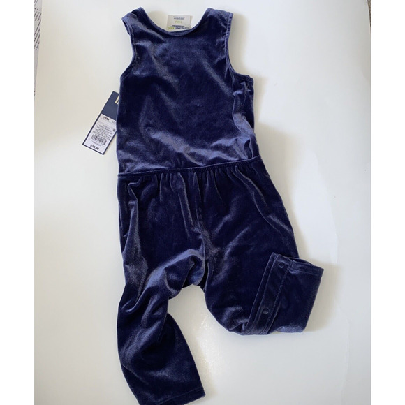 OshKosh Nightfall Blue Snap Leg Jumpsuit 18 months New with Tags - Picture 6 of 6